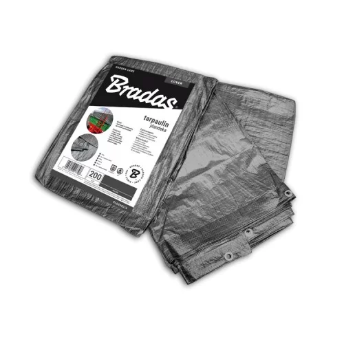 ТентBradasводонепроникнийGray200г/м²розмір6х8м