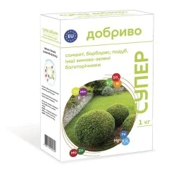Супер Удобрение для Самшита, барбариса, падуба и других зимне-зеленых многолетников 1 кг