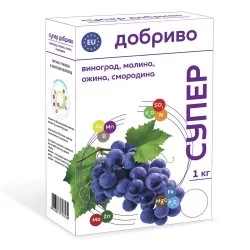 Супер Удобрение для винограда, малины, ежевики, смородины 1 кг