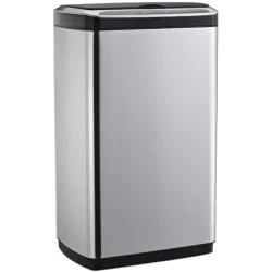 Ведро сенсорное для мусора JAH 30 л прямоугольное серебристый металлик с внутренним ведром Ведро сенсорное для мусора JAH 30 л прямоугольное серебристый металлик с внутренним ведром